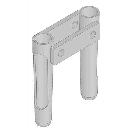 Double alloy side-eject tine