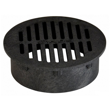 Round grate - 6" black