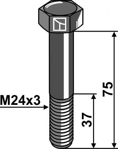 Schraube m24x3x75 - 10.9 63-2475