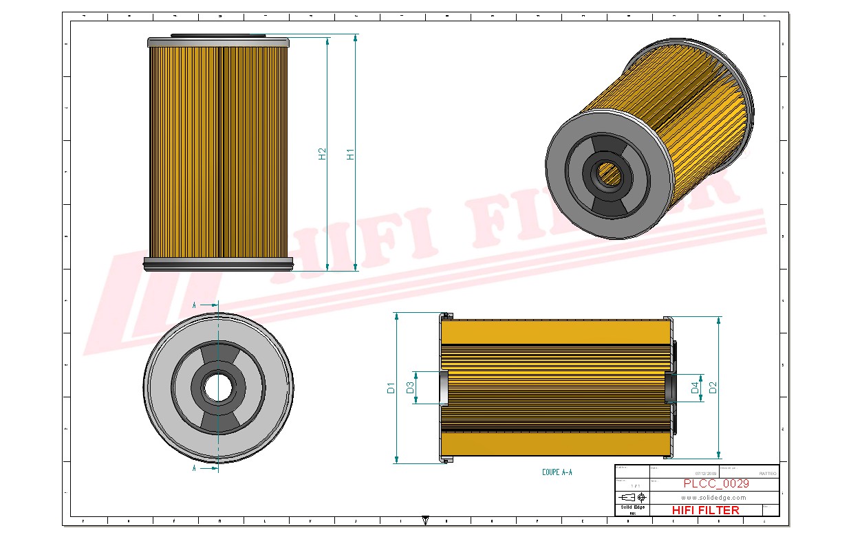 Fuel water separator filter passend voor seimi rar11t