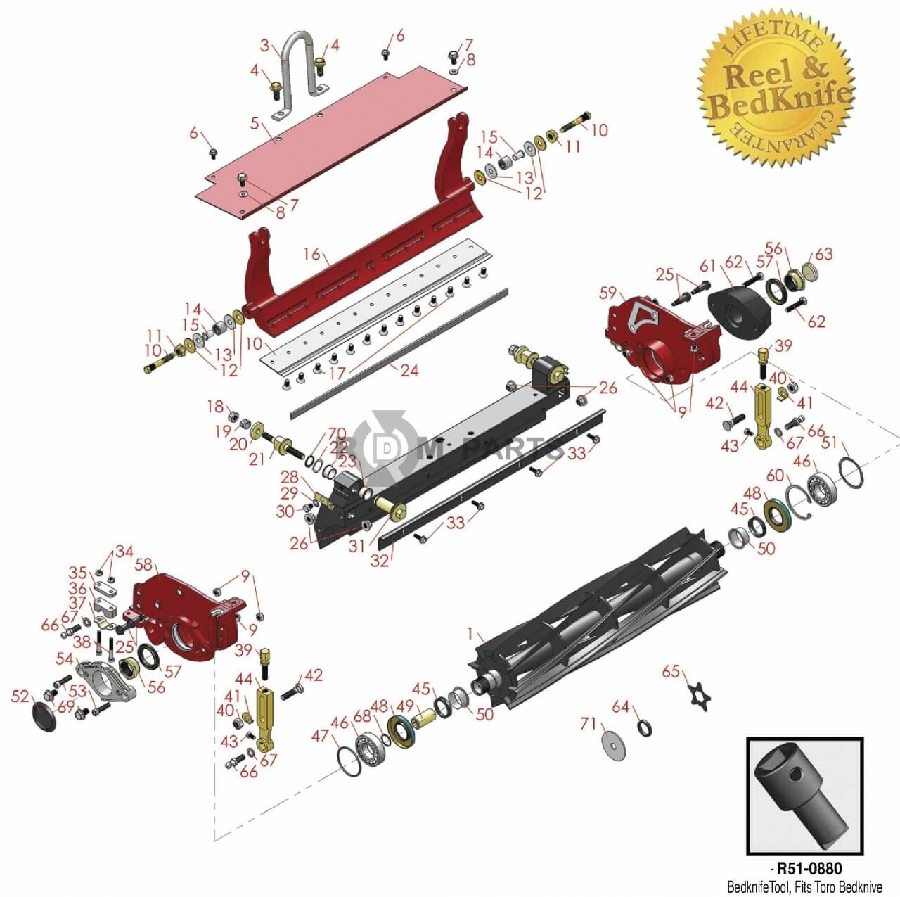 Replacement parts for DPA unit Model 04610 04611 & 04616