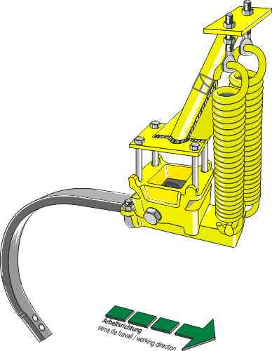Cultivator springiness compl. with C-Tine