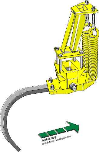 Cultivator springiness compl. with C-Tine