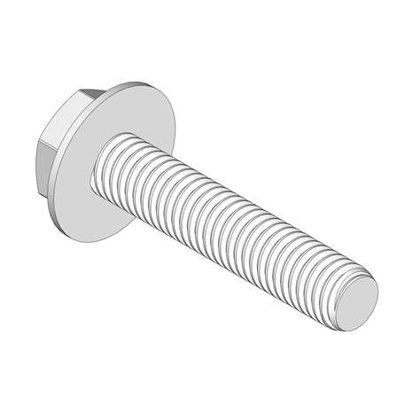 Bolt - hex washer m8 x 40