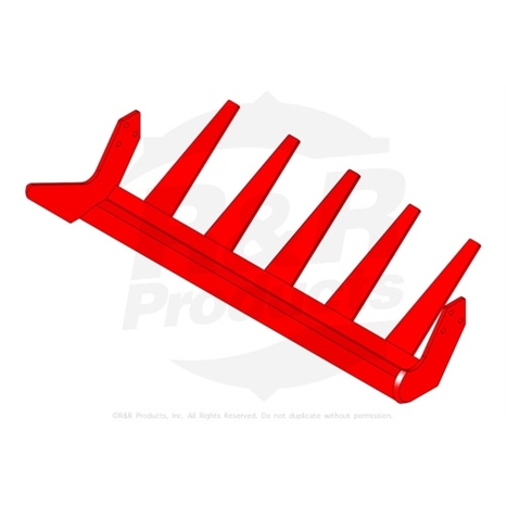 Sod blade - 24 formed w/7" tapered fingers