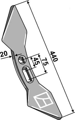 Double heart point 45-75 fitting for Frost 50233