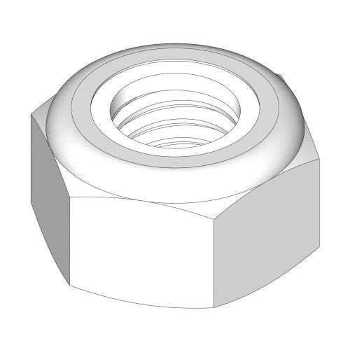 Locknut - 10mm x 1.5 top lock