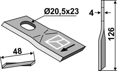 Cyclomesje passend voor Kuhn 56110400 Cyclomesje passend voor Kuhn 56110400