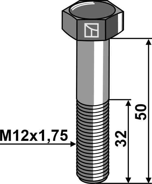 Zeskantmoer M12 zonder moer