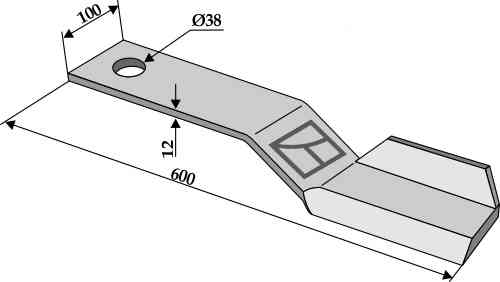 RDM Parts Messer, links geeignet für Mc Connel 7770703