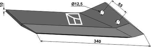 Replacement wing - right fitting for Lemken Kristall 3374530