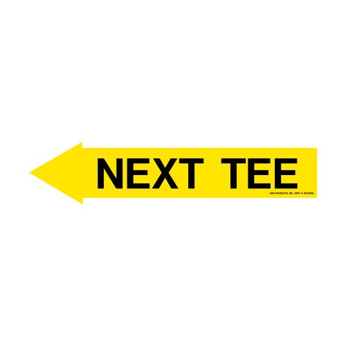 Decal - left next tee yellow/black
