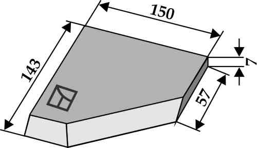 Left-side corner knife