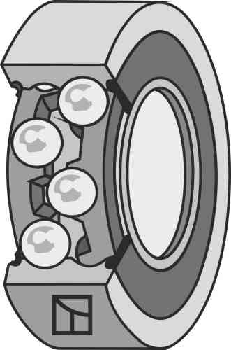 Ball bearing Ø62 fitting for Väderstad 405814
