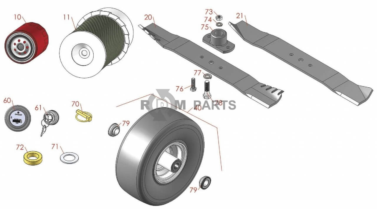 Replacement parts for Jacobsen HR-5111Parts