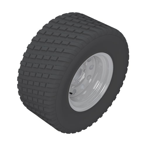 Tire & wheel - 24x12.00-12 turf master 4 ply