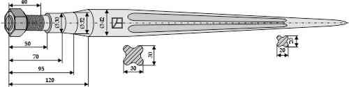 Frontladertand 1100