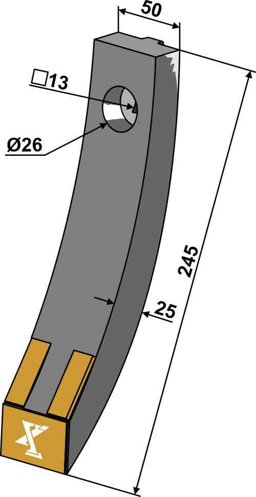 Scharspitze - Hartmetall geeignet für Väderstad 457618