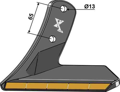 Ersatzflügel - Hartmetall - links geeignet für Kuhn H2212510