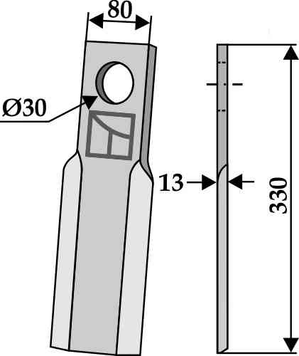 RDM Parts Gerades Messer