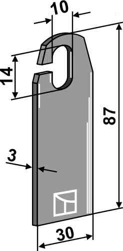 Scarifier blade 63-ama-56