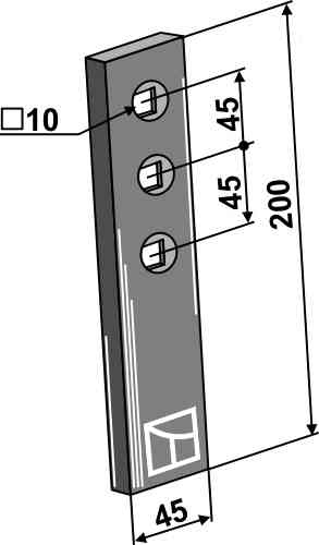 Wearing part fitting for Köckerling 900909