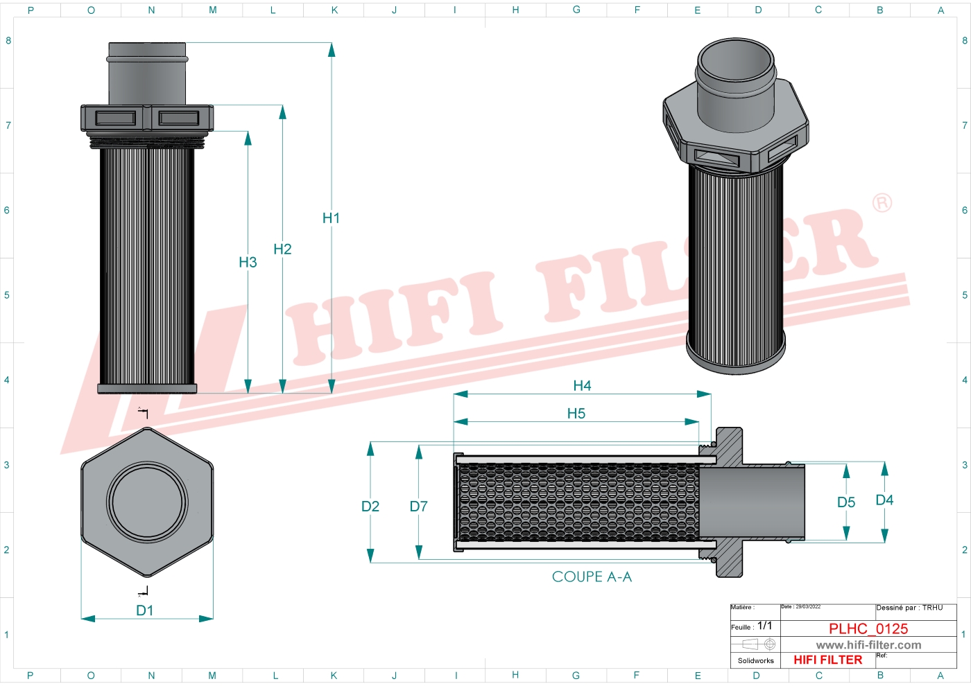 Hydraulic filter passend voor mann hd 5018