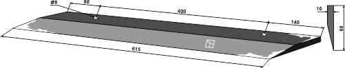 Lateral knife 615mm - right model fitting for Agrostroj 5002415