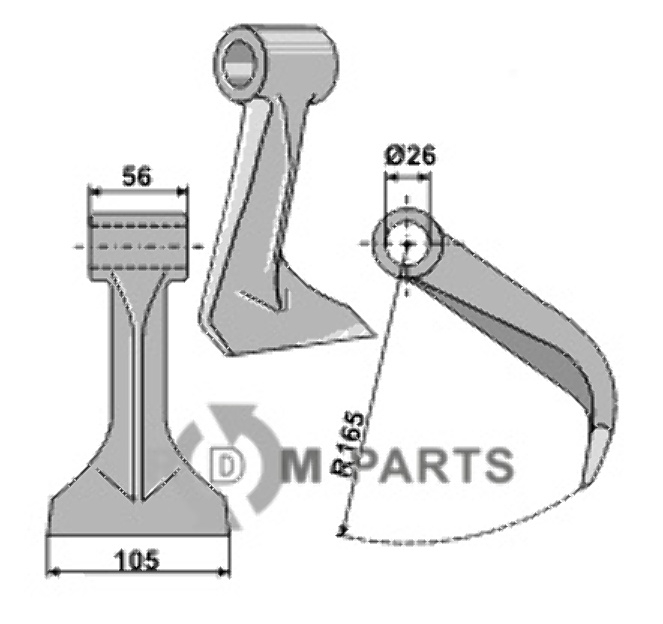 RDM Parts Pruning hammer fitting for Vogel u. Noot 111190000 - 931060003