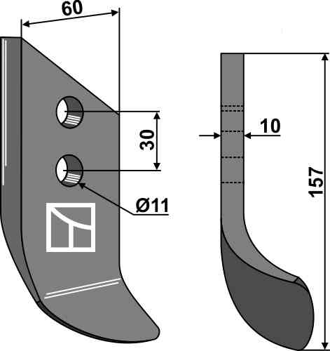 RDM Parts Trencher blade
