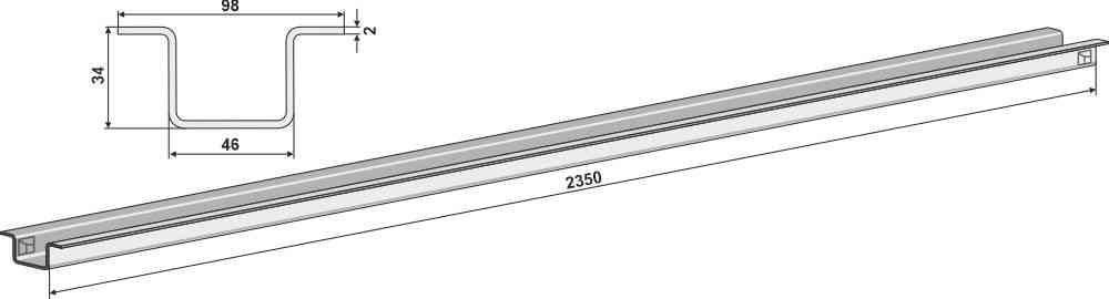 Safety rail for chain