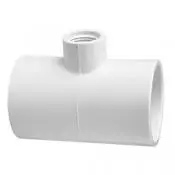 Verloop t-stuk - inwendig lijm x binnendraad - PVC drukfitting dunwandig