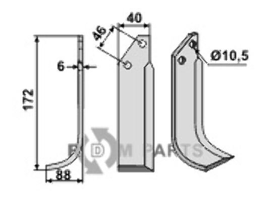 Blade, left model