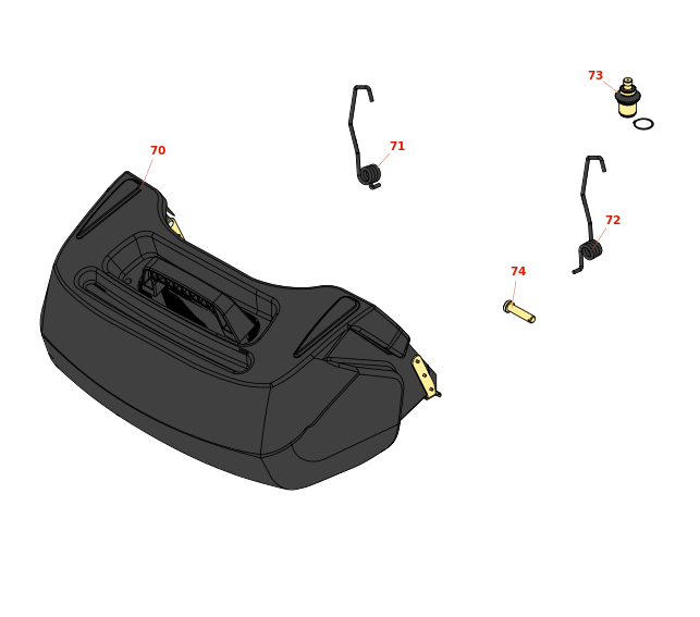 Toro Greensmaster TriFlex 3400 Grass Basket and Suspension Toro Greensmaster TriFlex 3400 Grass Basket and Suspension