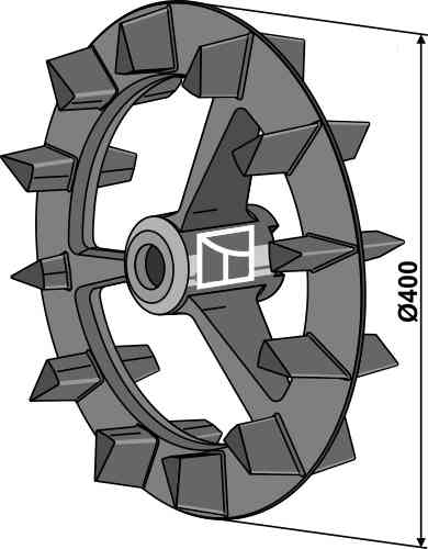 Crosskill ring - Ø400mm - left fitting for Lemken 4239011