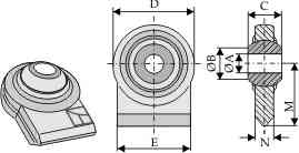 Ball joint terminals for lower-links to be welded