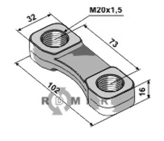 Bügelmutter - m20x1,5 51-20bm Bügelmutter - m20x1,5 51-20bm