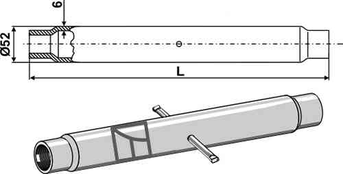Tube M 36 x 3 Tube M 36 x 3
