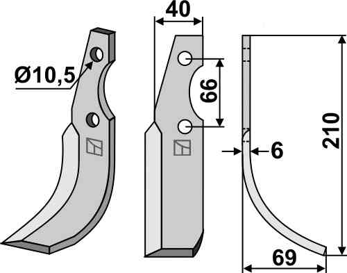 Blade, right model