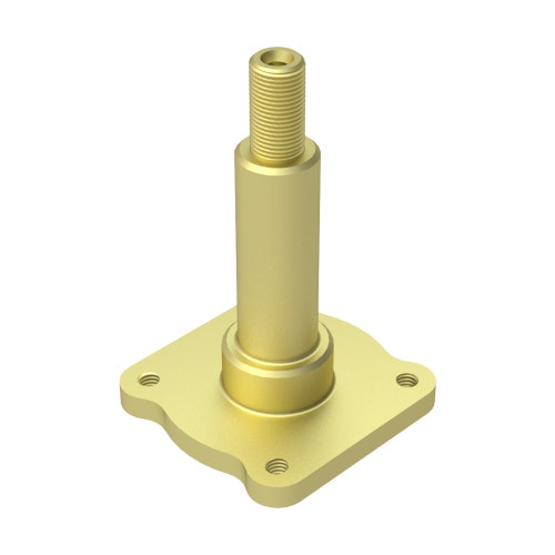 Spindle - rear roller drum