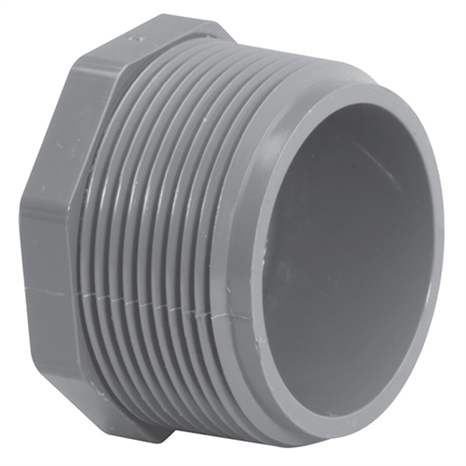 1 sch80 pvc plug (mpt)