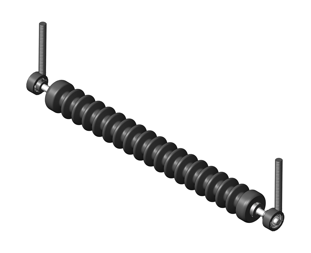 Minuteman rear grooved roller system