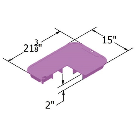 Carson t-cover lid only - 1220 purple rwdndes