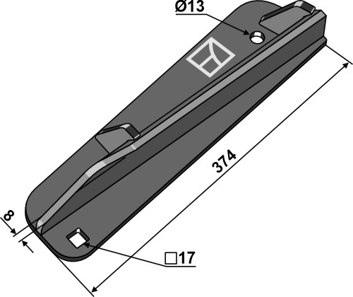 Disperser wing - left 69-10-003l