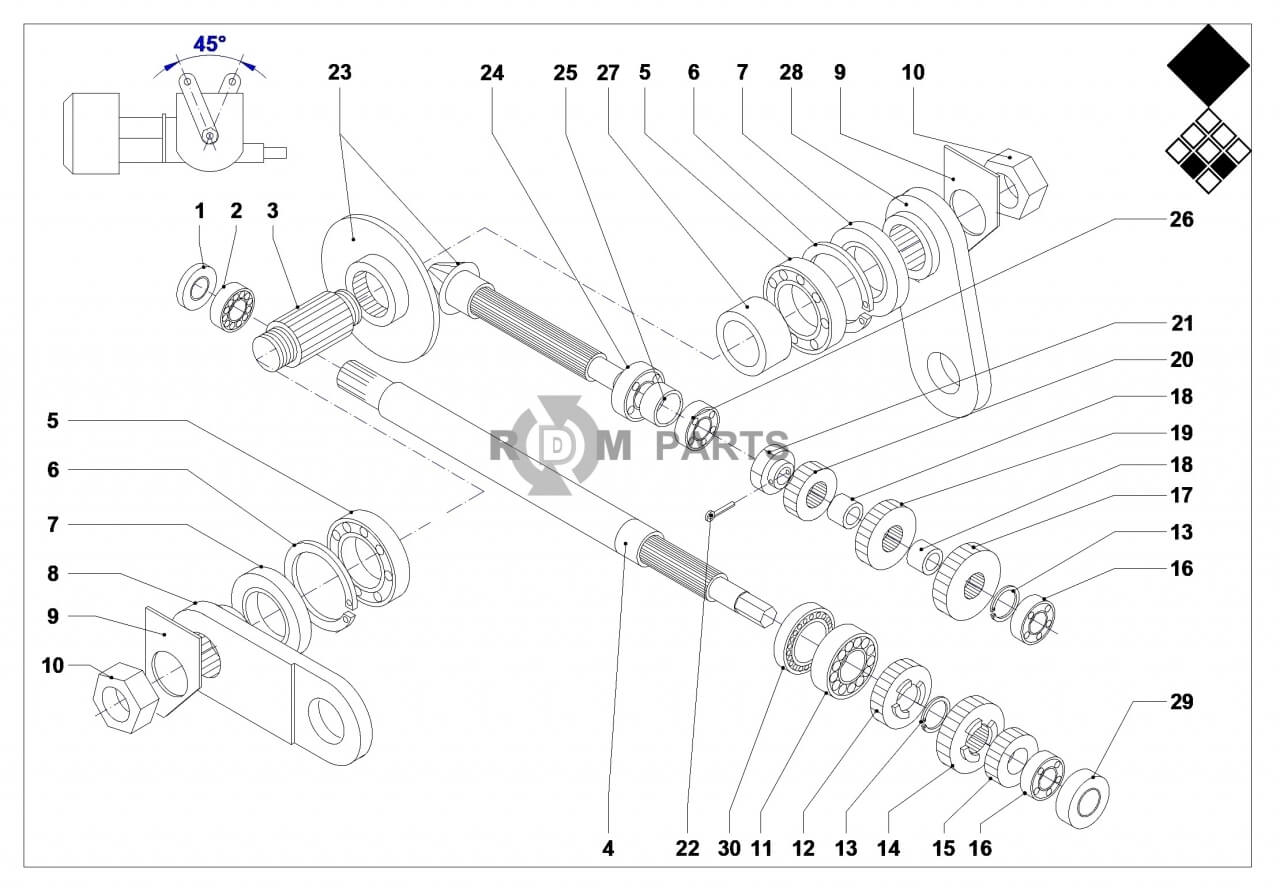 Replacement parts for VD7521 Transmission