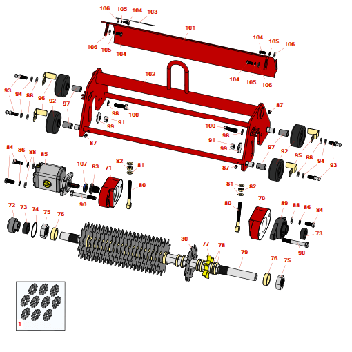 Toro Greensmaster 3150-q verti-cut unit - model 04416