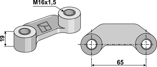 Lifting nuts for tines