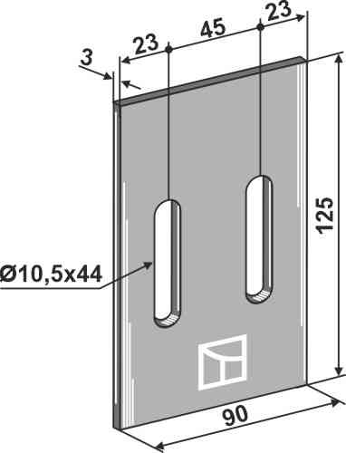 Afskraber for pakkevalse 51-f102