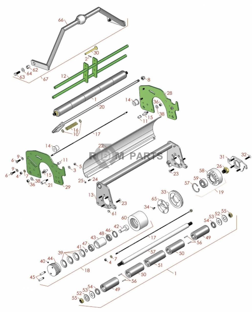 Replacement parts for Multigreen - John deere Parts