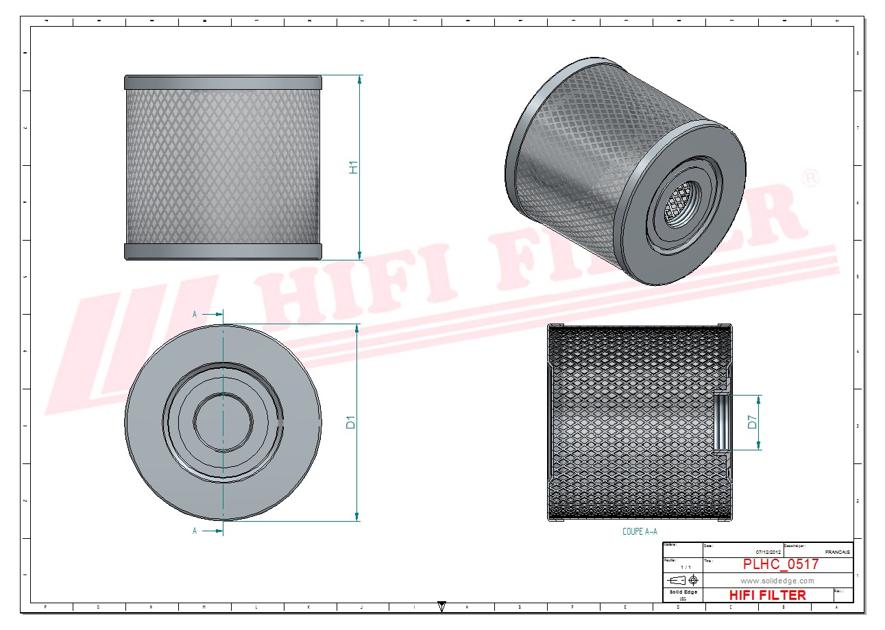 Hydraulic filter passend voor larius 37216
